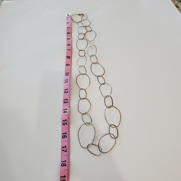 Silpada Bubble Up Sterling Silver Large Organically Shaped Link Necklace N2148 - Picture 9 of 9